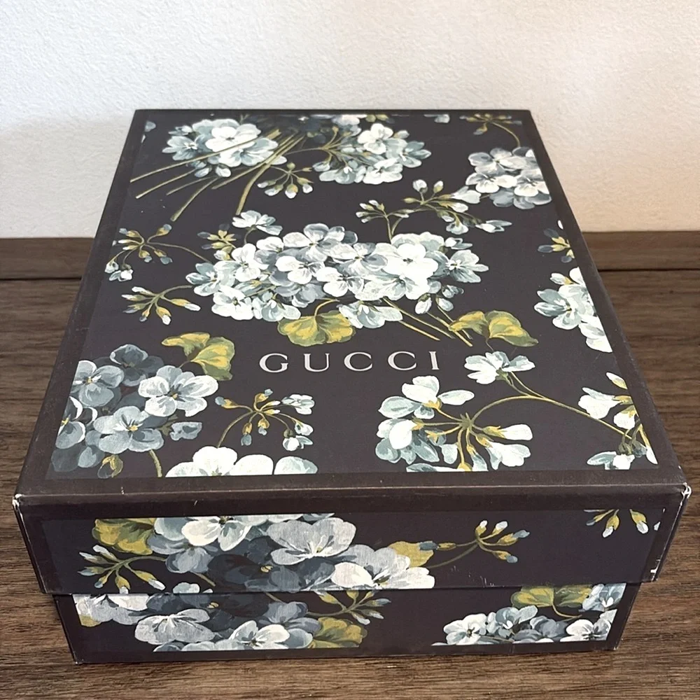 EUC [Gucci] Authenticated Bloom GG Floral High Top Sneakers Men’s US 8.5 w/ Box - Picture 14 of 16